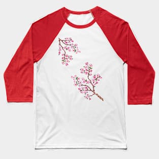 Sakura Branches Painting Baseball T-Shirt